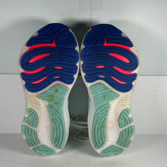 Brooks Glycerin 22 Women's 7D wide shoe Athletic Shoes - White and Blue B1 - Picture 8 of 9